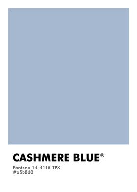 PANTONE CASHMERE BLUE