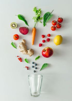 Floral healthy drink