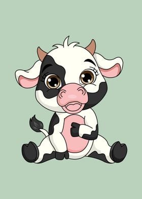  cow baby cute animal