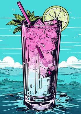 Cocktail Pop Art