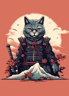 Cat Samurai Japanese