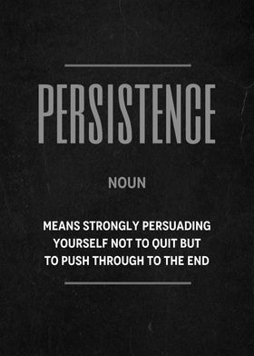 Persistence Definition art