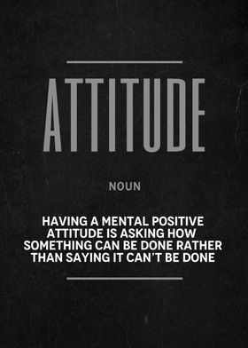 Attitude Definition Text