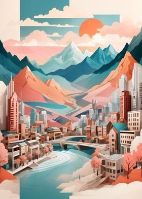 Boho City Landscape