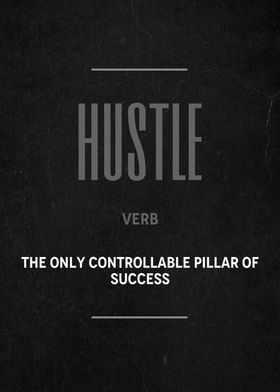 Hustle Definition text art