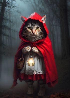 Red Riding Hood Cat