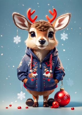 Baby Deer Christmas