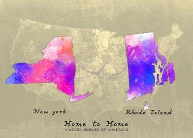 New york to rhode island
