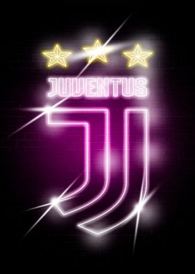 Juventus Neon Sign Poster 