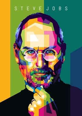 Steve Jobs Pop Art WPAP