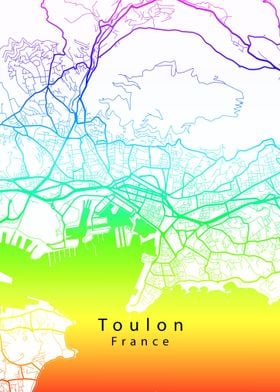 Toulon France City Map