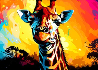 Colorful Giraffe