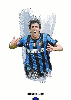 Milito Italy football 