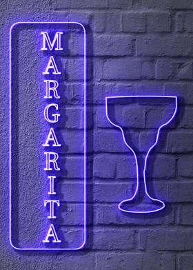 A Neon Margarita Sign