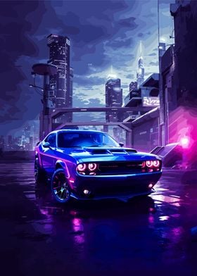 Muscle Car In The City