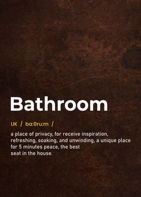 bathroom funny definition