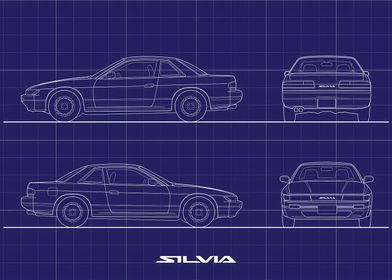 Nissan Silvia Blueprint 