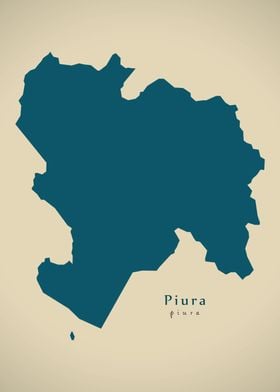 Piura Peru region map