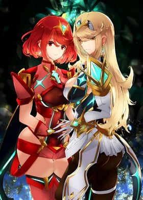 Pyra and Mythra Xenoblade