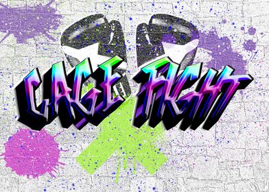 Cage Fight Graffiti