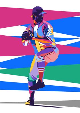 Baseball Pop Art