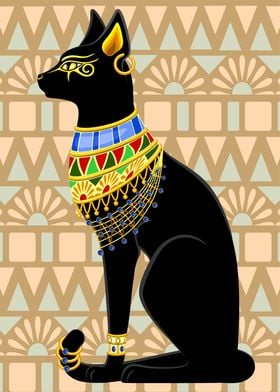 Cat Ancient Egypt Deity