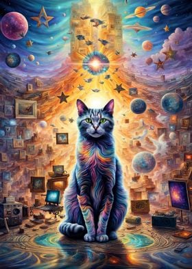 Psychedelic Cat
