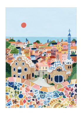 Barcelona Art Print