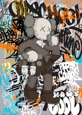 Kaws abstract Background