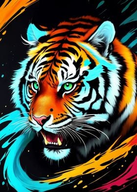 The Roaring Tiger Paint