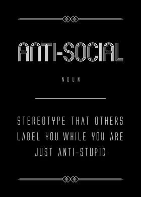 Antisocial definition