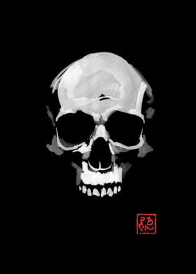 skull in black