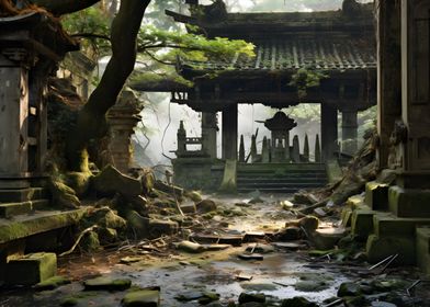 Lost Japanese temple
