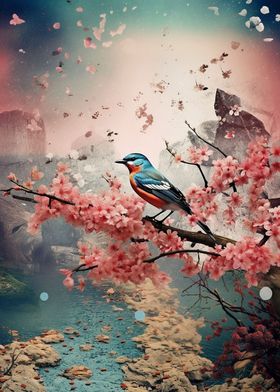 Sakura Blue Jay