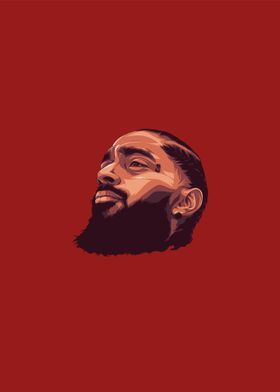 Nipsey Hussle Vector Art