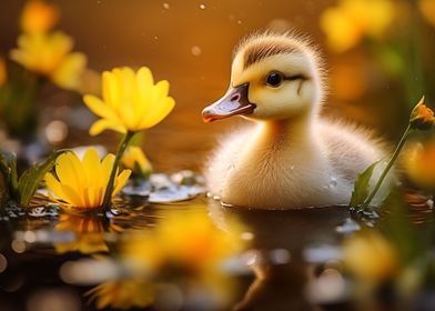 cute baby duck