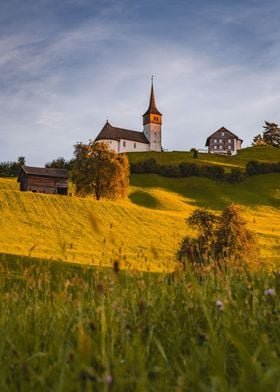 Swiss Chapel Sunset