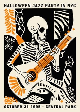 Halloween NYC Jazz Poster