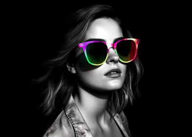 Colorful Glasses Women