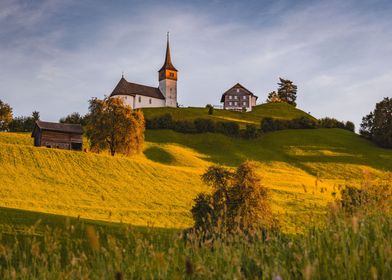 Swiss Chapel Sunset