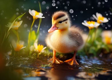cute baby duck