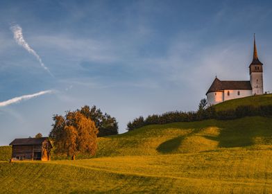 Swiss Chapel Sunset