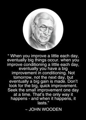 John Wooden Quote Poster