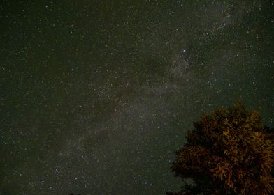 Milky Way running through