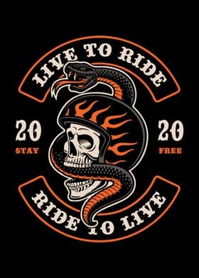 Live To Ride Poster