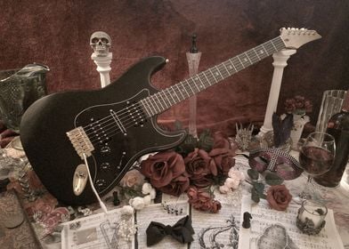 Rising Skull Guitar