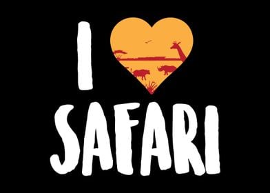 Safari Love Heart Wildlife