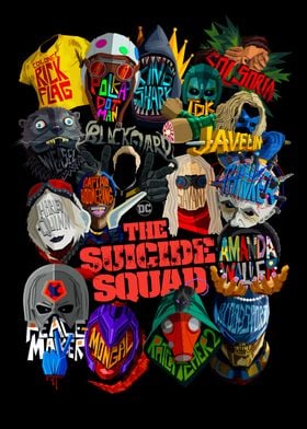 Wall Art Print Suicide Squad - Crew 2