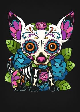 Chihuahua Sugar Skull