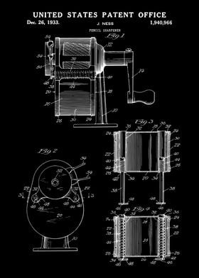 Pencil sharpener patent